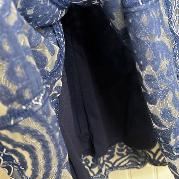 Rabbit Rabbit Rabbit‎ Blue Burnout 3/4 Sleeve Dress. Size 12. NWT. - Picture 9 of 12